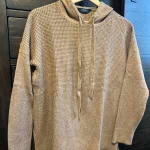 Cozy Tan Hooded Sweater